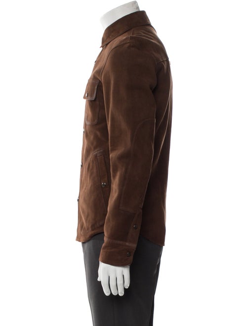 Ralph Lauren Lamb Leather Trucker Jacket