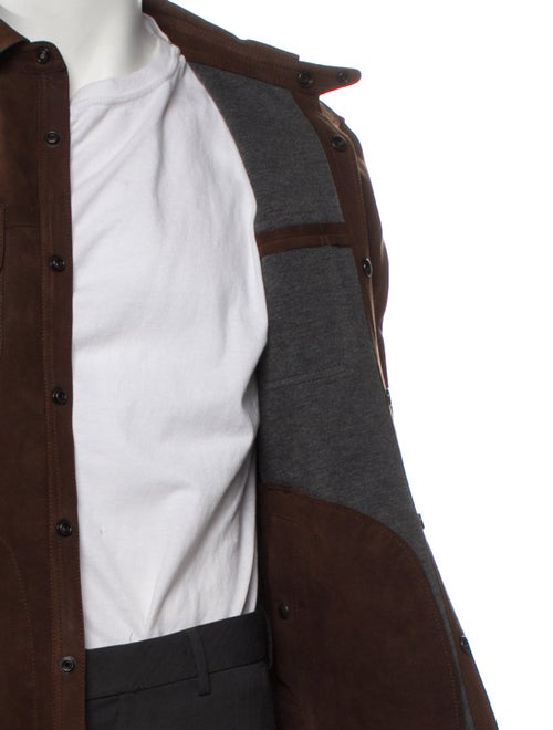 Ralph Lauren Lamb Leather Trucker Jacket