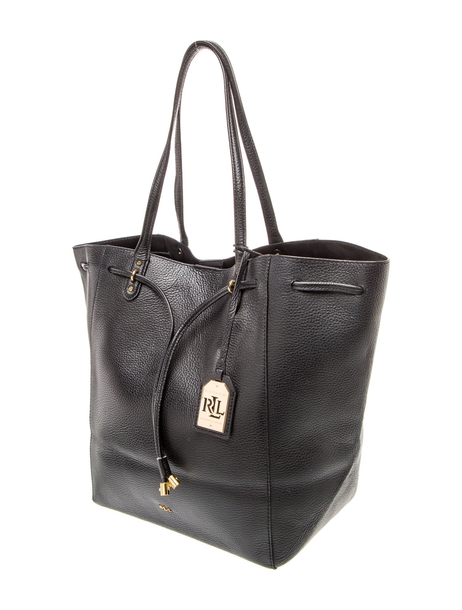 Lauren Ralph Lauren Leather Bucket Bag