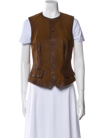 Ralph Lauren Jackets Leather Vest US 8 | M