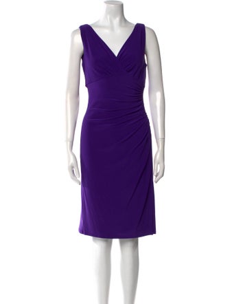 Ralph Lauren V-Neck Knee-Length Dress