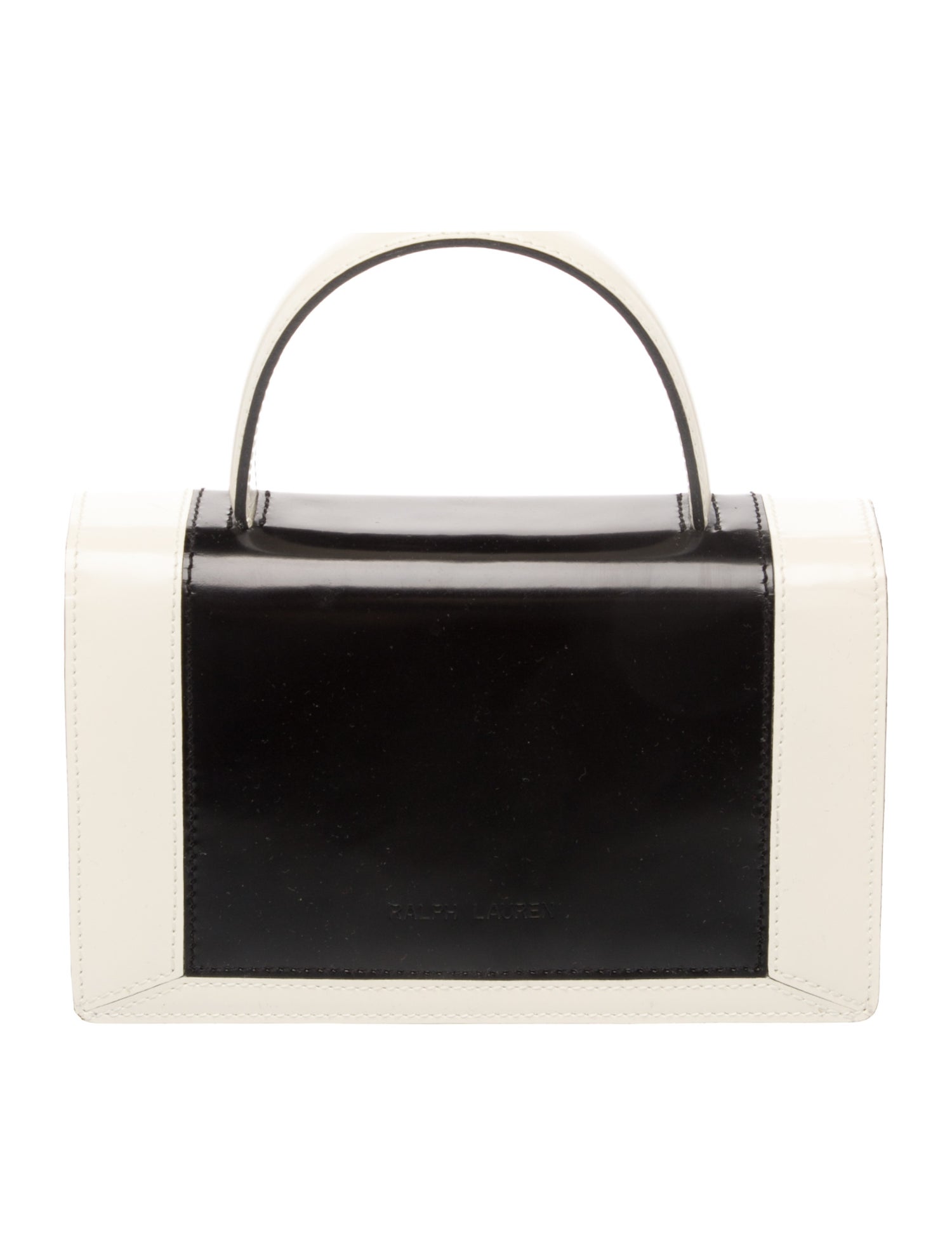 Ralph Lauren Patent Leather Top Handle Bag