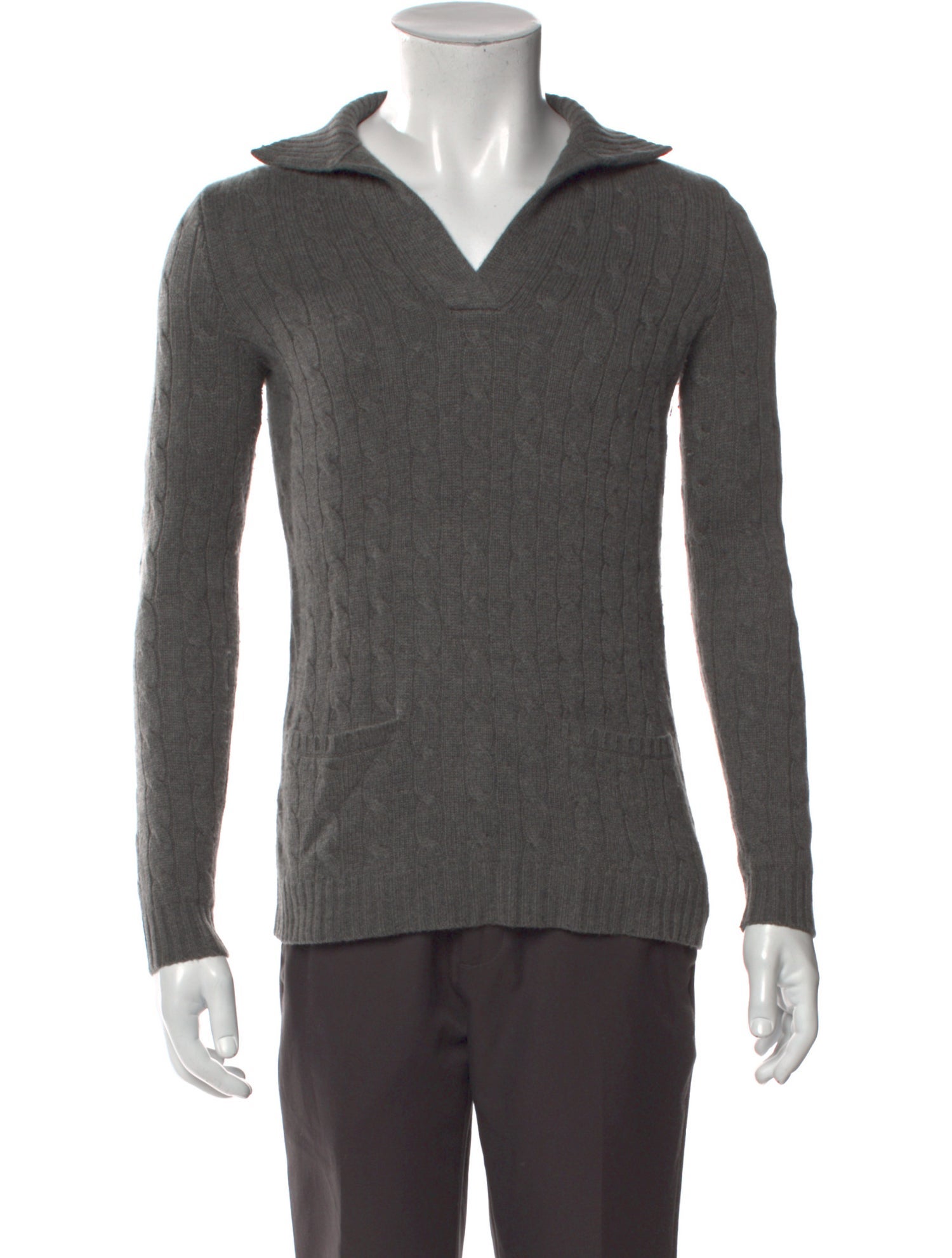 Ralph Lauren Lamb Leather Turtleneck Polo Sweater