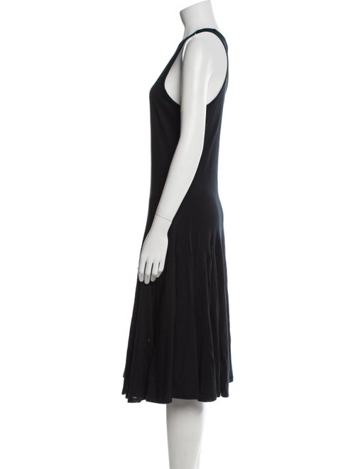 Ralph Lauren Scoop Neck Midi Length Dress