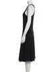 Ralph Lauren Scoop Neck Midi Length Dress
