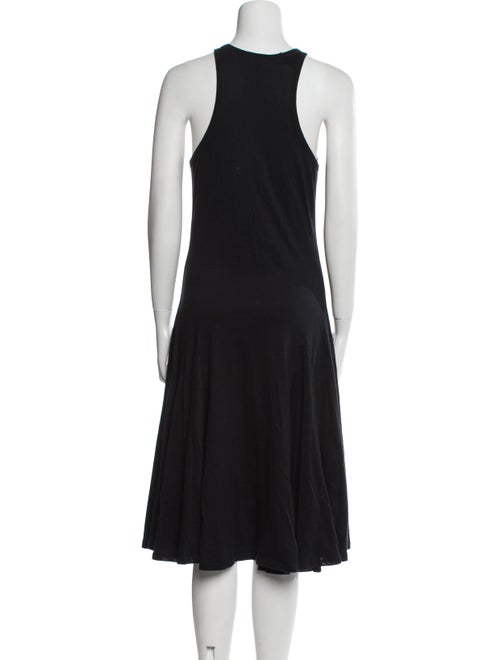 Ralph Lauren Scoop Neck Midi Length Dress