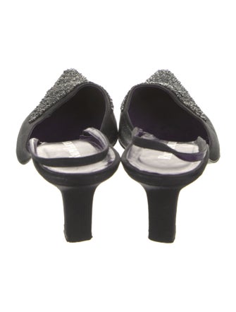 Ralph Lauren Suede Beaded Accents Mules