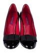 Ralph Lauren Patent Leather Bow Accents Pumps