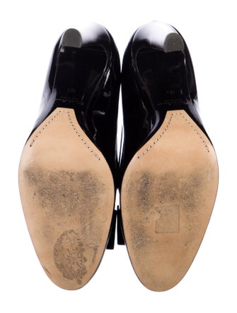 Ralph Lauren Patent Leather Bow Accents Pumps