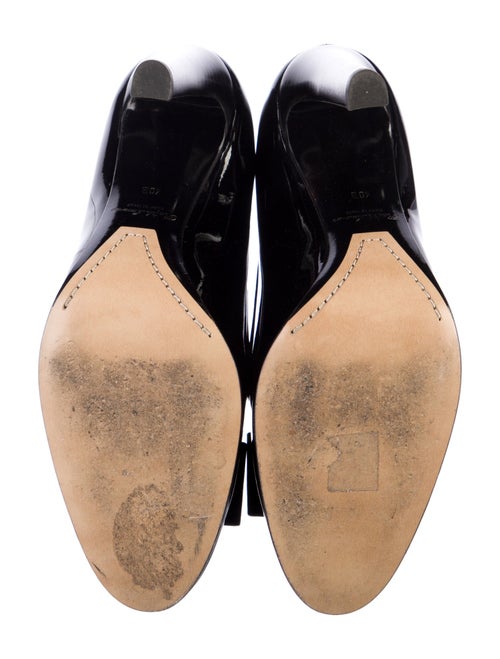 Ralph Lauren Patent Leather Bow Accents Pumps