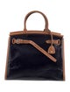 Ralph Lauren Leather Top Handle Bag