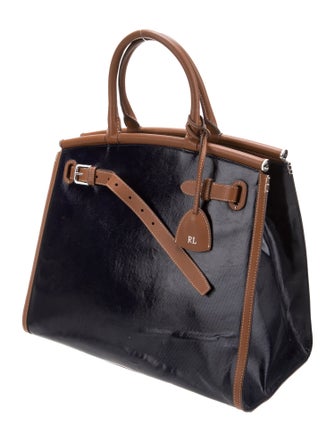 Ralph Lauren Leather Top Handle Bag