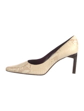 Ralph Lauren Snakeskin Animal Print Pumps