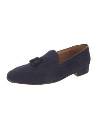 Ralph Lauren Suede Tassel Accents Dress Loafers