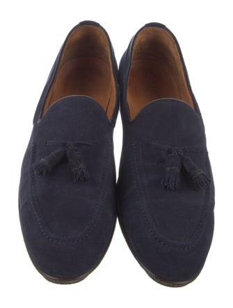 Ralph Lauren Suede Tassel Accents Dress Loafers