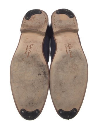 Ralph Lauren Suede Tassel Accents Dress Loafers