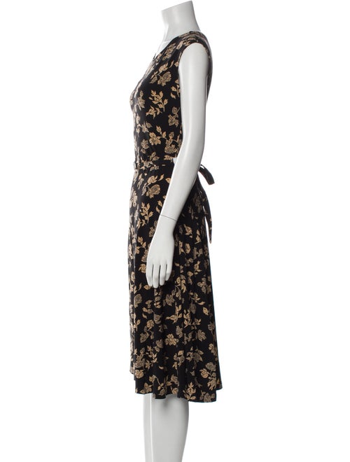 Ralph Lauren Floral Print Midi Length Dress