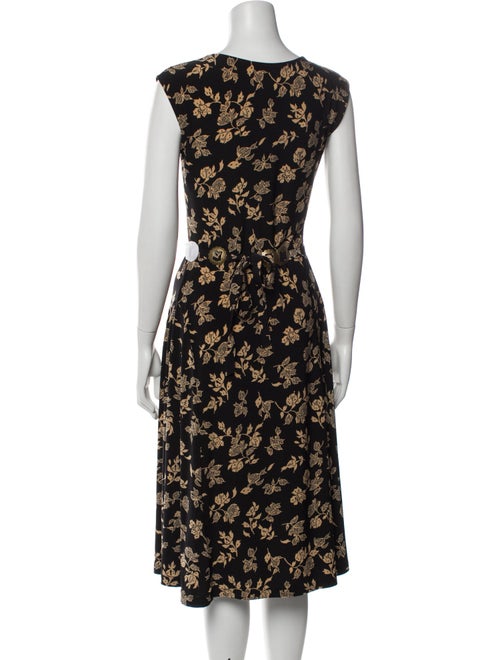 Ralph Lauren Floral Print Midi Length Dress