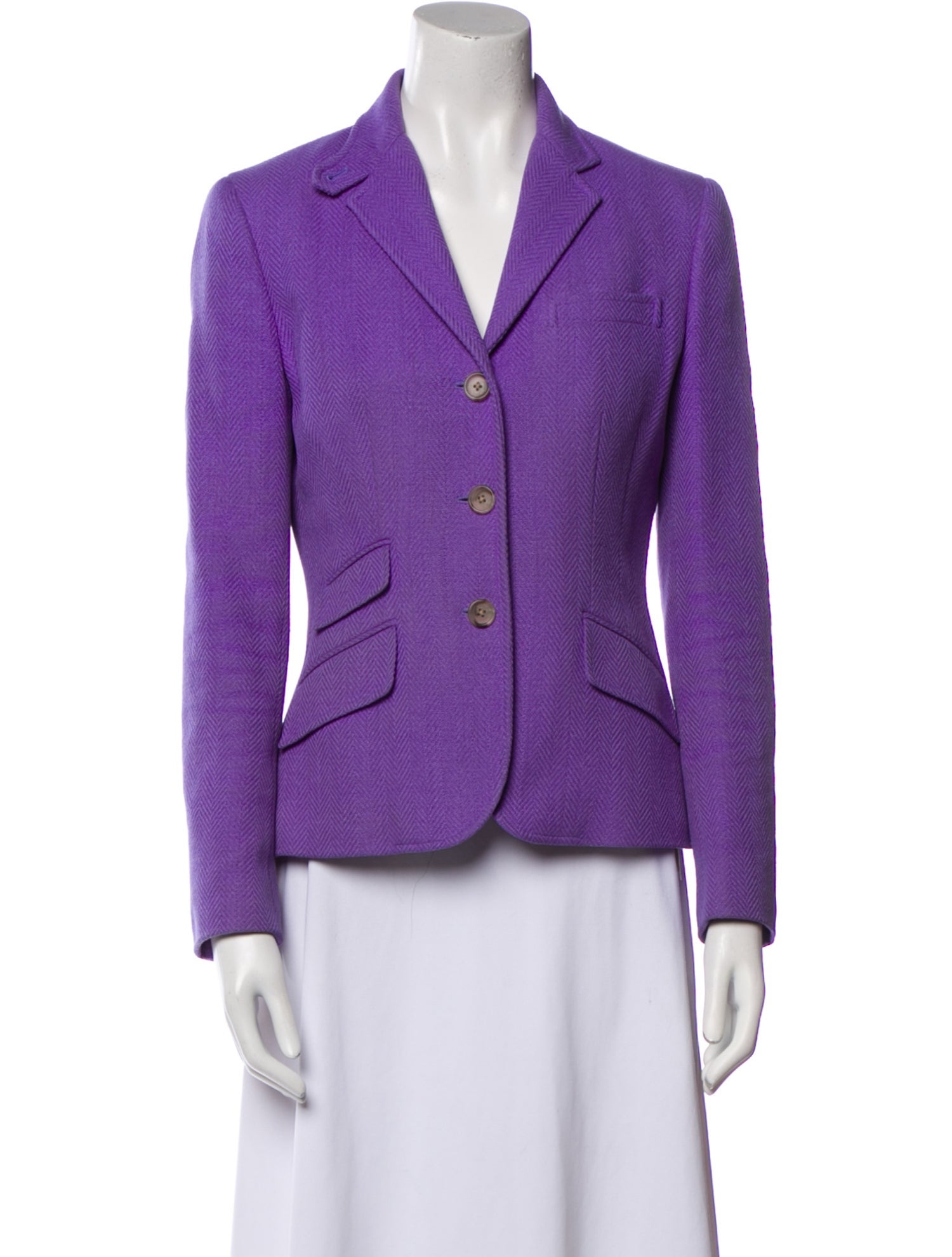 Ralph Lauren Silk Striped Blazer