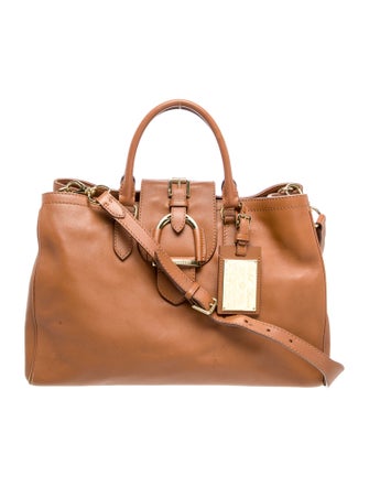 Ralph Lauren Leather Top Handle Bag