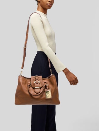 Ralph Lauren Leather Top Handle Bag