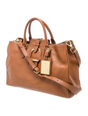 Ralph Lauren Leather Top Handle Bag