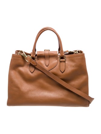 Ralph Lauren Leather Top Handle Bag
