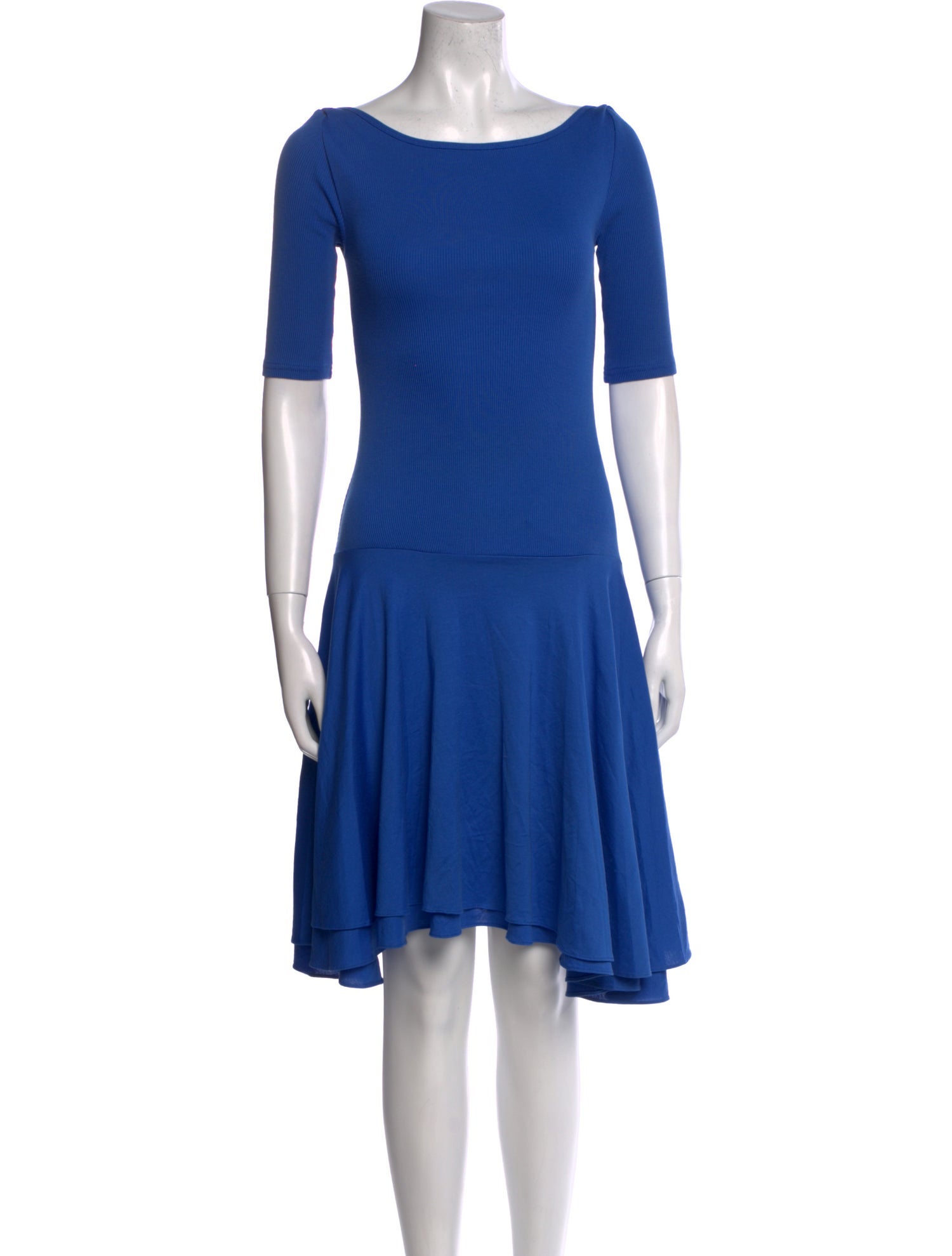Ralph Lauren Bateau Neckline Knee-Length Dress
