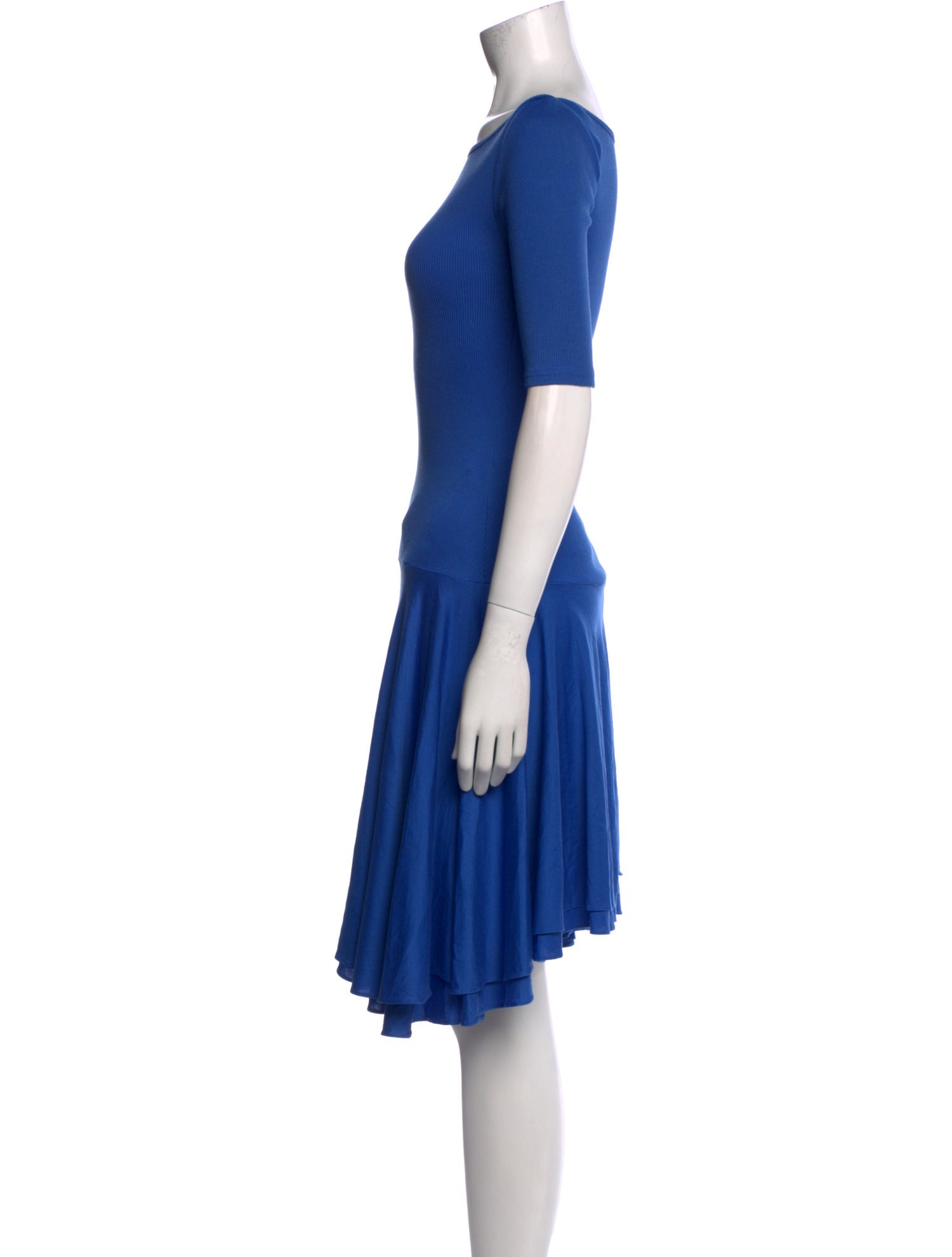 Ralph Lauren Bateau Neckline Knee-Length Dress