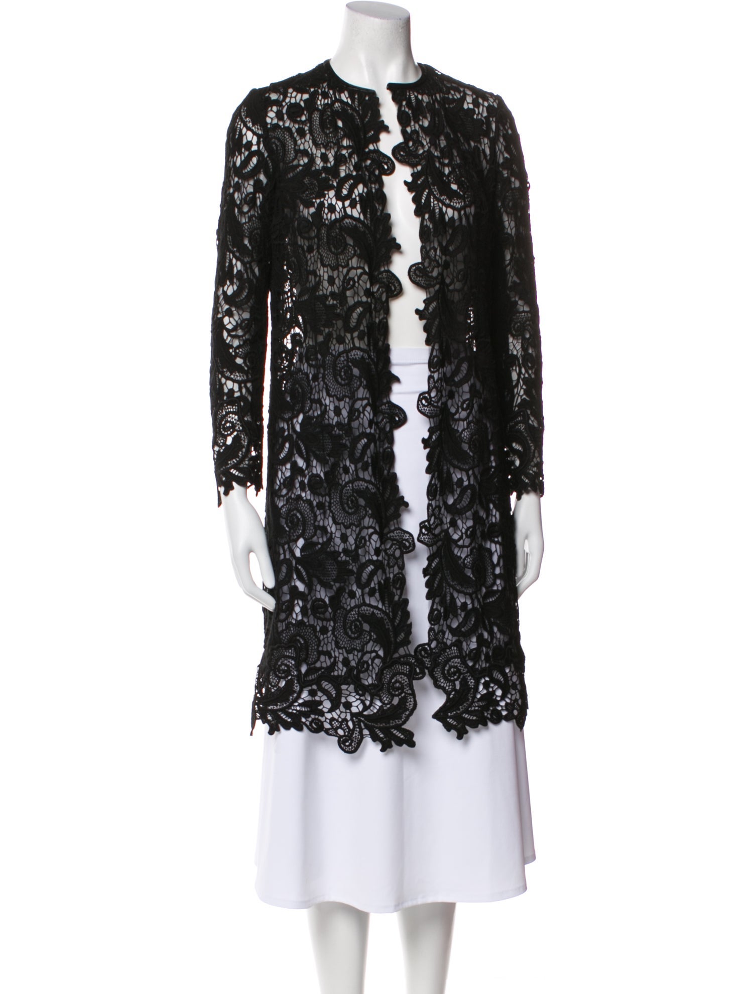 Ralph Lauren Black Label Lace Pattern Evening Jacket