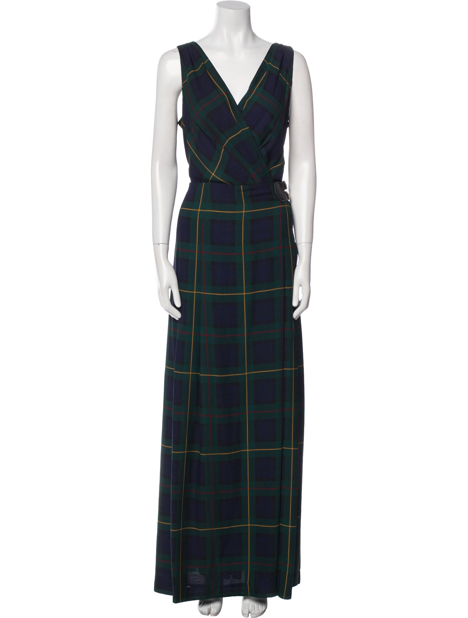 Lauren Ralph Lauren Plaid Print Long Dress