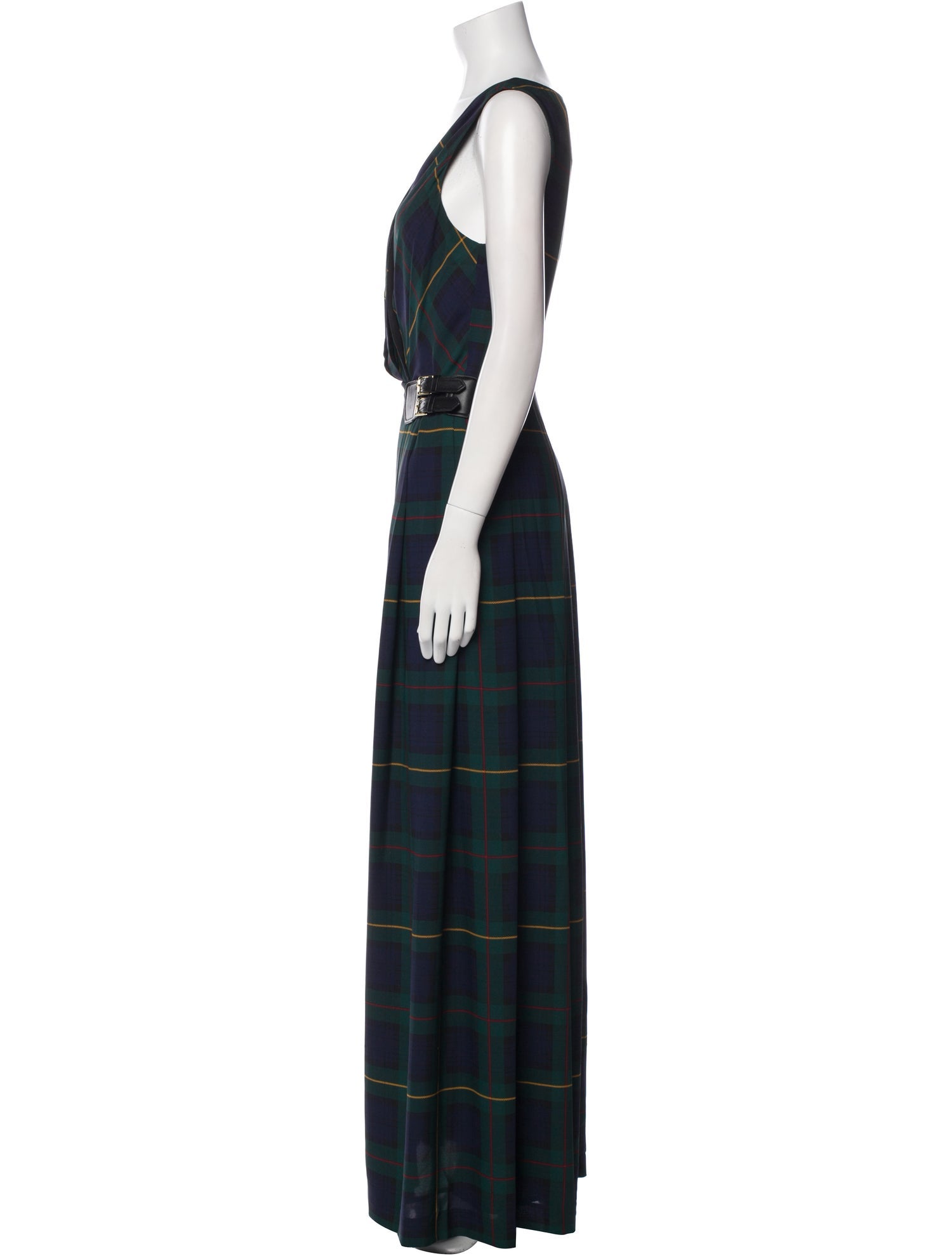 Lauren Ralph Lauren Plaid Print Long Dress