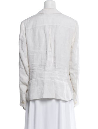 Ralph Lauren Linen Plaid Print Blazer