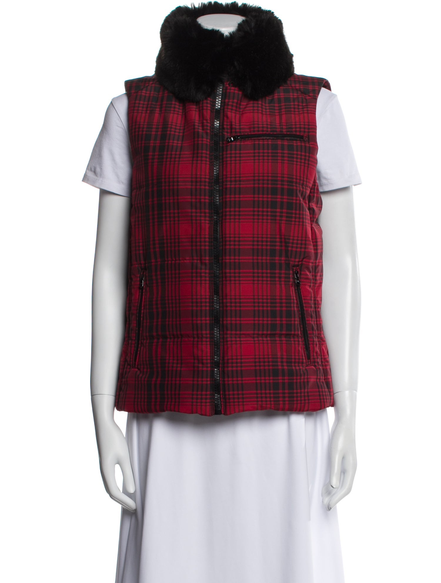 Ralph Lauren Plaid Print Vest