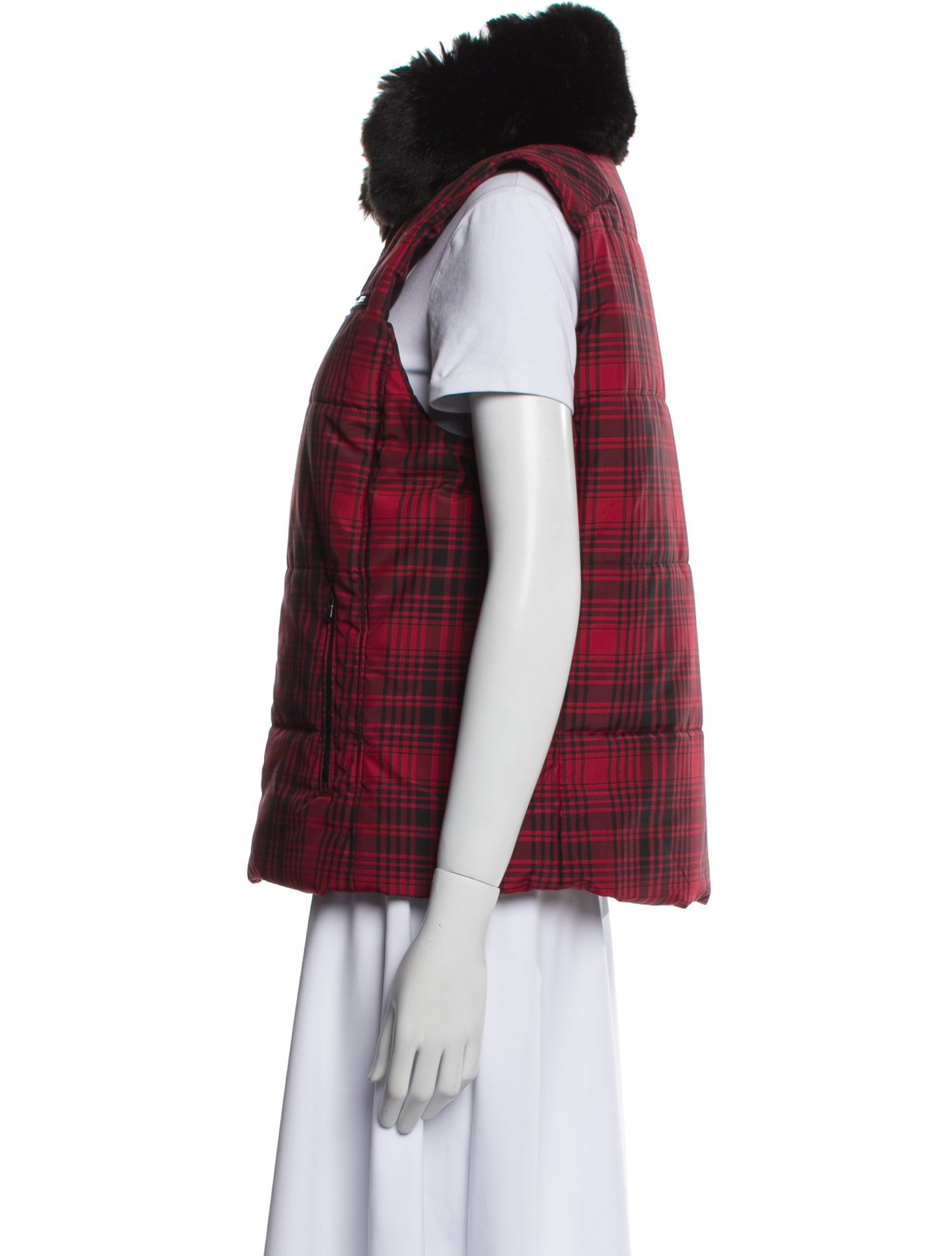 Ralph Lauren Plaid Print Vest
