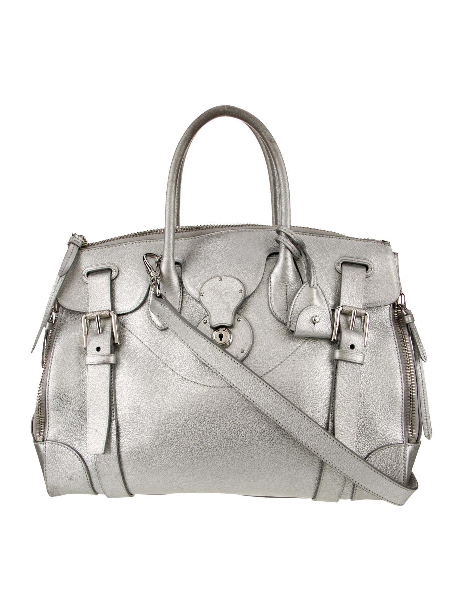 Ralph Lauren Leather Top Handle Bag