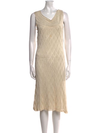 Ralph Lauren V-Neck Midi Length Dress