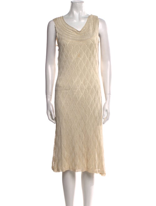 Ralph Lauren V-Neck Midi Length Dress