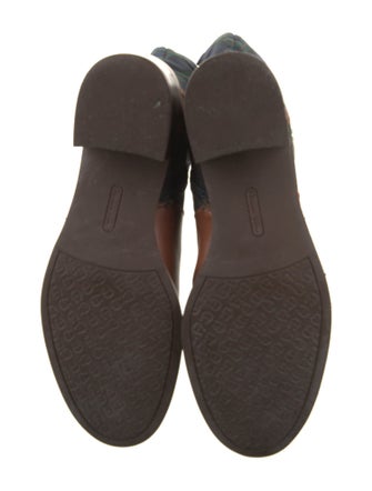 Etienne Aigner Leather Leather Trim Embellishment Riding Boots