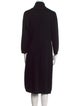 Ralph Lauren Black Label Merino Wool Midi Length Dress