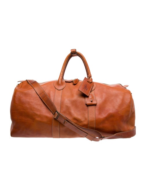 Ralph Lauren brown leather carry on