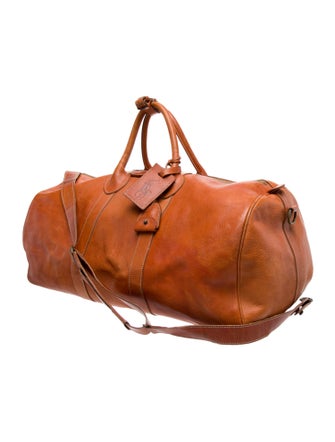 Ralph Lauren brown leather carry on