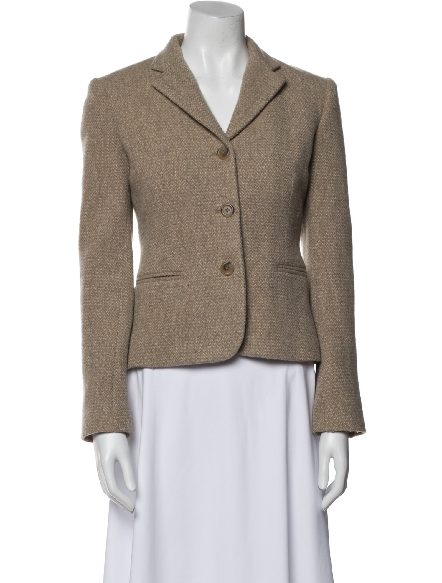 Ralph Lauren Black Label Wool Tweed Pattern Blazer