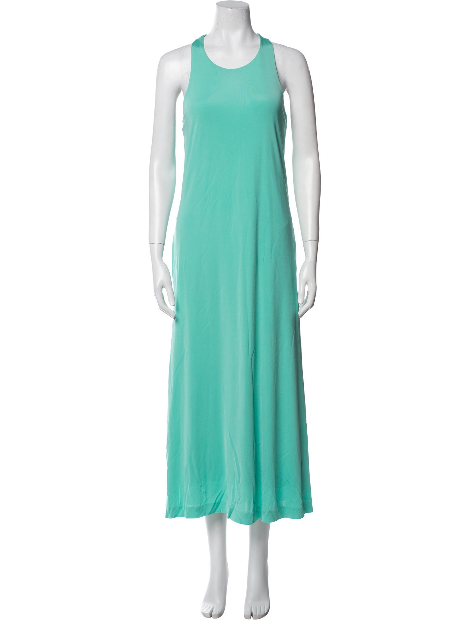 Ralph Lauren Scoop Neck Midi Length Dress