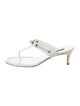 Ralph Lauren Leather Braided Accents T-Strap Sandals