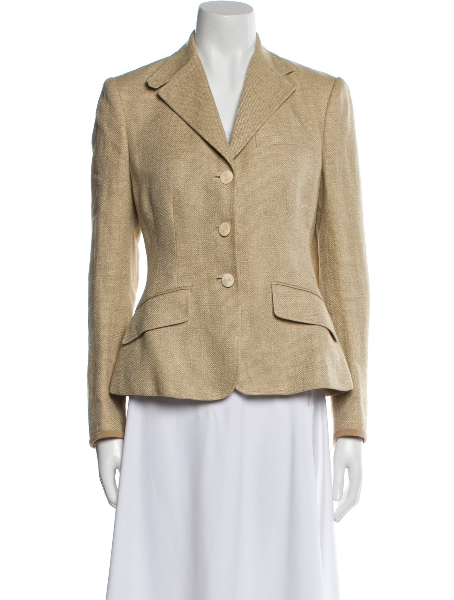 Ralph Lauren Linen Tweed Pattern Blazer