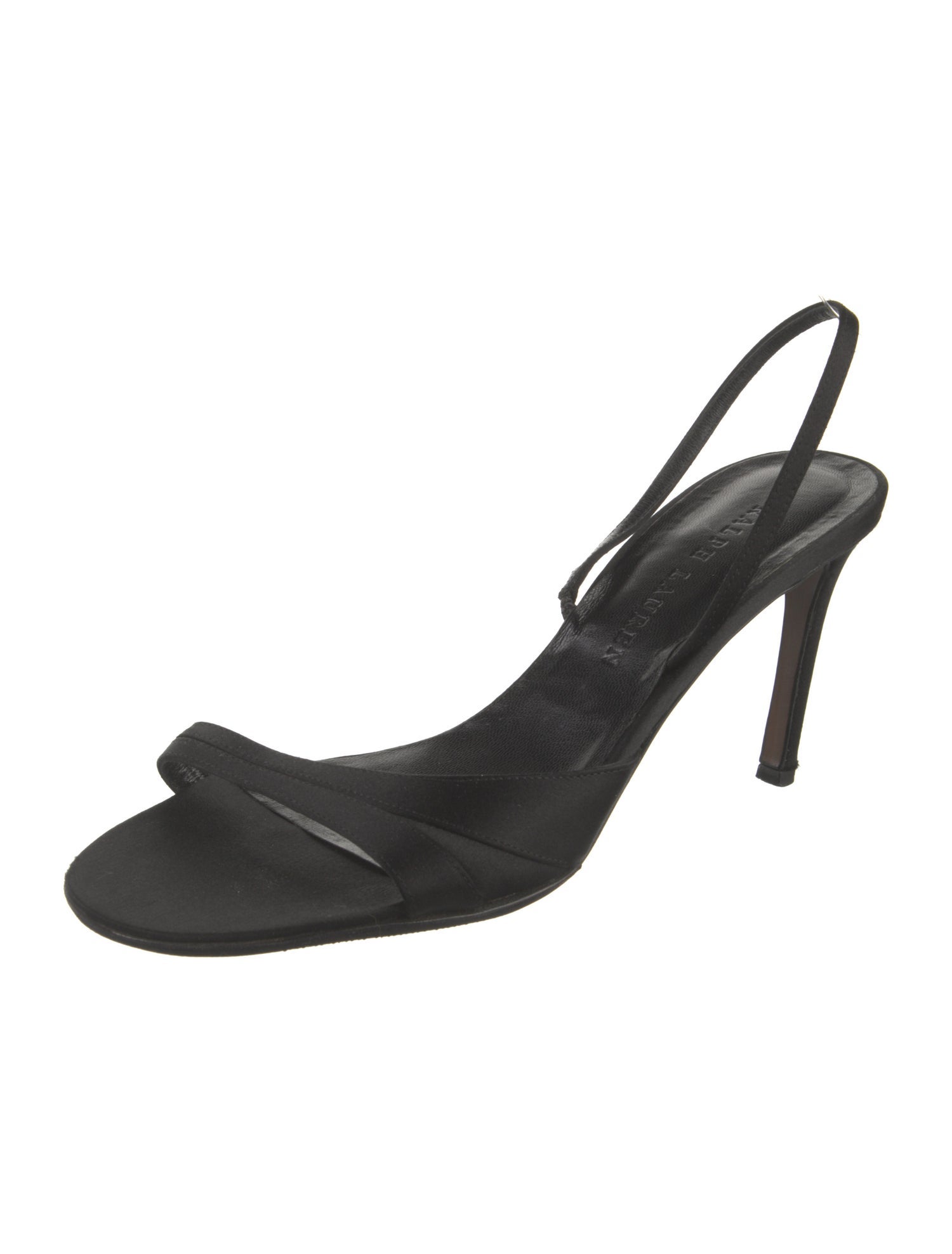 Ralph Lauren Satin Slingback Sandals