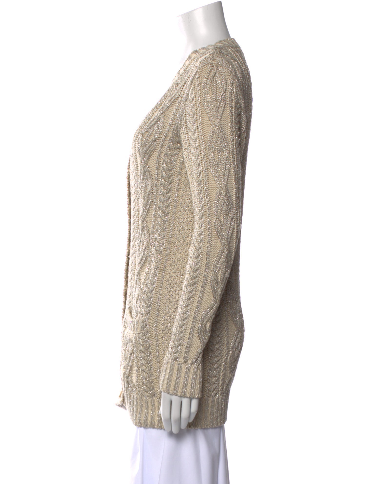 Ralph Lauren Patterned V-Neck Sweater