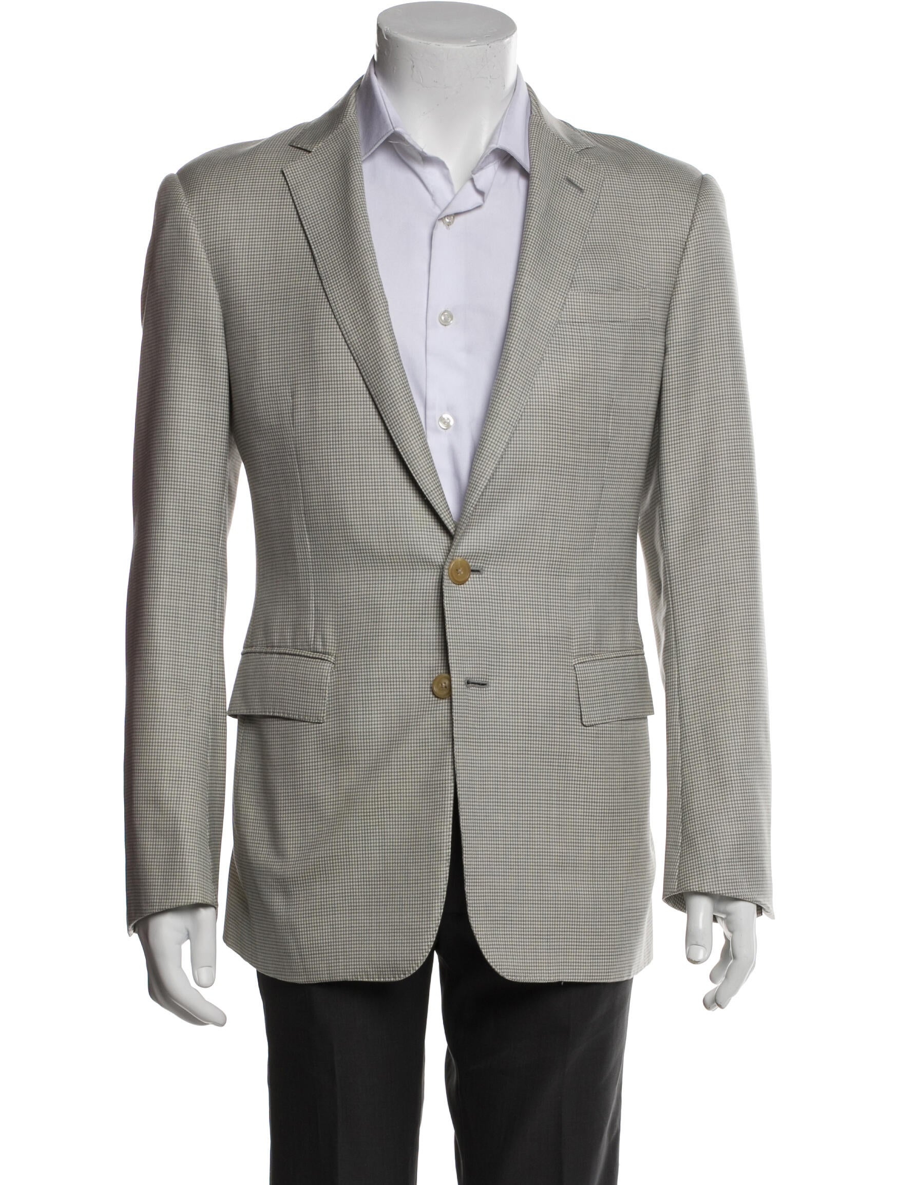 Ralph Lauren Black Label Wool Plaid Print Peacoat