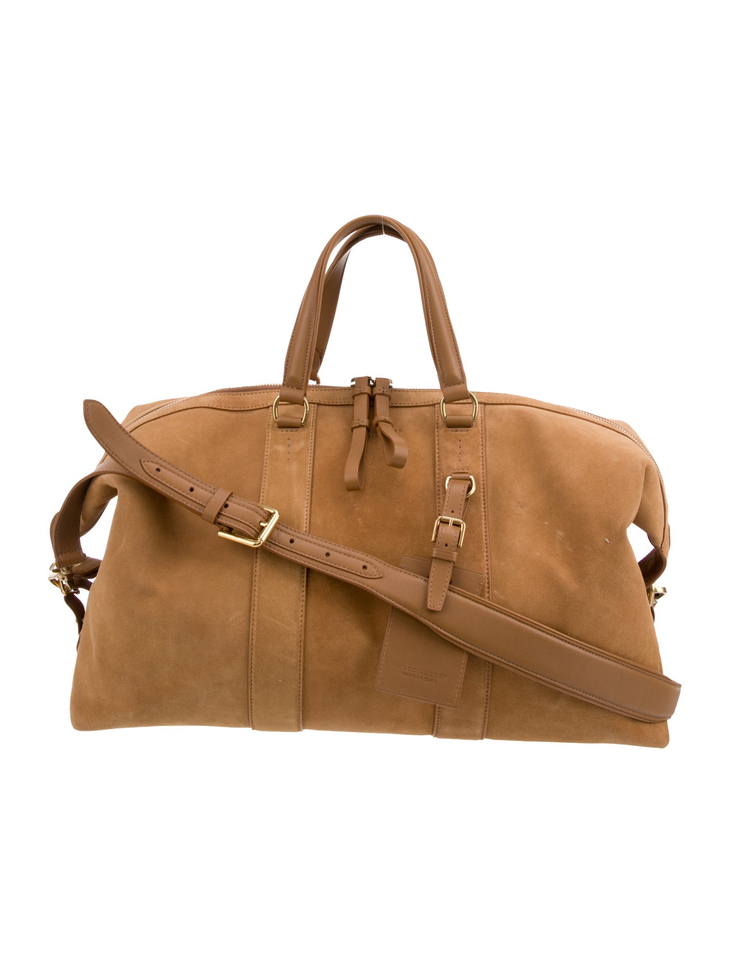 Ralph Lauren Leather Weekender Bag w/ Tags